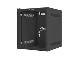 LANBERG RACKOVÁ SKŘÍŇ 10" PRO MONTÁŽ NA STĚNU 6U 280X310 (FLAT PACK) S PROSKLENÝMI DVEŘMI ČERNÁ