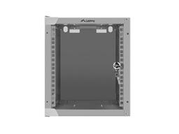 LANBERG RACKOVÁ SKŘÍŇ 10" NÁSTĚNNÁ 6U 280X310 (FLAT PACK) S PROSKLENÝMI DVEŘMI ŠEDÁ