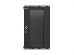 LANBERG RACKOVÁ SKŘÍŇ 10" NÁSTĚNNÁ 9U 300X300 (FLAT PACK) S PROSKLENÝMI DVEŘMI ČERNÁ