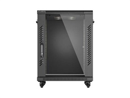 LANBERG INSTALAČNÍ RACK 19" 15U 600X600 ČERNÉ SKLENĚNÉ DVEŘE (PLOCHÉ BALENÍ)