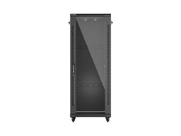 LANBERG 19" VOLNĚ STOJÍCÍ RACKOVÁ SKŘÍŇ 32U 600X600 (FLAT PACK) S PROSKLENÝMI DVEŘMI ČERNÁ