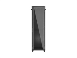 LANBERG INSTALAČNÍ SKŘÍŇOVÝ ROZVADĚČ 19" 42U 600X1000 ČERNÉ SKLENĚNÉ DVEŘE (PLOCHÉ BALENÍ)