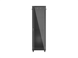 LANBERG 19" VOLNĚ STOJÍCÍ RACKOVÁ SKŘÍŇ 42U 600X800 (FLAT PACK) S PROSKLENÝMI DVEŘMI ČERNÁ
