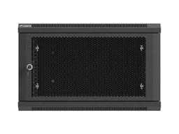LANBERG NÁSTĚNNÁ INSTALAČNÍ SKŘÍŇ 19" 6U 600X600 ČERNÉ PERFOROVANÉ DVEŘE (PLOCHÉ BALENÍ)