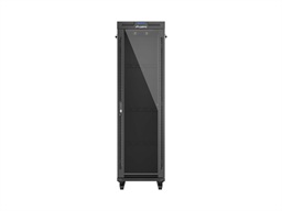 LANBERG 19" VOLNĚ STOJÍCÍ RACKOVÁ SKŘÍŇ 42U 600X800 (FLAT PACK) S PROSKLENÝMI DVEŘMI LCD ČERNÁ