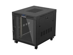 19" VOLNĚ STOJÍCÍ RACKOVÁ SKŘÍŇ 15U 800X1000 (FLAT PACK) S PROSKLENÝMI DVEŘMI LCD ČERNÁ LANBERG V2