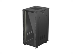 19" VOLNĚ STOJÍCÍ RACKOVÁ SKŘÍŇ 27U 600X800 (FLAT PACK) S PROSKLENÝMI DVEŘMI ČERNÁ LANBERG