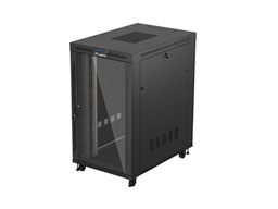 19" VOLNĚ STOJÍCÍ RACKOVÁ SKŘÍŇ 27U 800X1200 (FLAT PACK) S PROSKLENÝMI DVEŘMI LCD ČERNÁ LANBERG