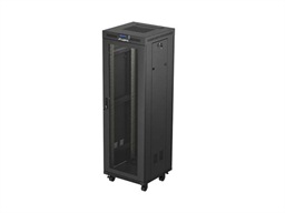 19" VOLNĚ STOJÍCÍ RACKOVÁ SKŘÍŇ 37U 600X600 ČERNÁ LCD S PERFOROVANÝMI DVEŘMI LANBERG (PLOCHÉ BALENÍ)