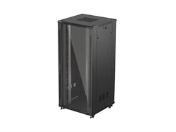 19" VOLNĚ STOJÍCÍ RACKOVÁ SKŘÍŇ 37U 800X800 ČERNÉ SKLENĚNÉ DVEŘE LANBERG (PLOCHÉ BALENÍ)