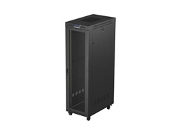 19" VOLNĚ STOJÍCÍ RACKOVÁ SKŘÍŇ 42U 600X1000 (FLAT PACK) SE SÍŤOVÝMI DVEŘMI LCD ČERNÁ LANBERG V2