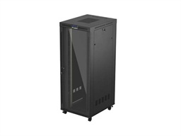 19" VOLNĚ STOJÍCÍ RACKOVÁ SKŘÍŇ 42U 800X1000 (FLAT PACK) S PROSKLENÝMI DVEŘMI LCD ČERNÁ LANBERG V2