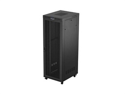 19" VOLNĚ STOJÍCÍ RACKOVÁ SKŘÍŇ 47U 800X1000 (FLAT PACK) SE SÍŤOVÝMI DVEŘMI LCD ČERNÁ LANBERG V2