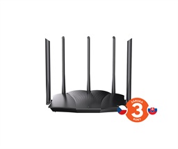 Tenda TX12 Pro AX3000 WiFi 6 Router, 1x GWAN, 3x GLAN, IPv6, 5x 6dBi, WPA3, Mesh, CZ app