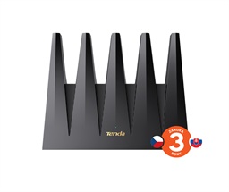 Tenda BE12 Pro BE7200 WiFi 7 Mesh Router, 2x 2.5G WAN LAN, 3x 1G WAN LAN, 7141 Mb s, NFC, VPN