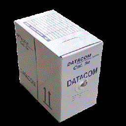 DATACOM UTP Cat5e PVC kabel 305m (drát), šedý
