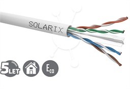 Instalační kabel Solarix CAT6 UTP PVC Eca 500m cívka SXKD-6-UTP-PVC