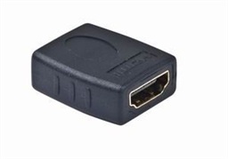Kab. redukce HDMI-HDMI F F,zlacené kontakty, černá