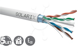 Instalační kabel Solarix CAT6 FTP PVC Eca 500m cívka SXKD-6-FTP-PVC