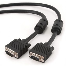 Gembird kabel přípojný k monitoru 15M 15M VGA 15m stíněný extra, ferrity BLACK