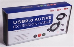 PremiumCord USB 2.0 repeater a prodlužovací kabel A M-A F 15m