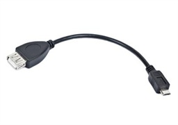Kabel USB AF micro BM,OTG,15cm pro tab. a tel.