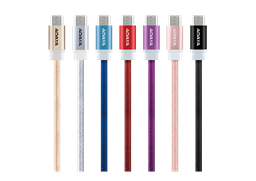 ADATA Micro USB kabel pletený 1m černý