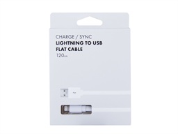 Kabel AVACOM LIG-120W USB - Lightning, 120cm, bílá