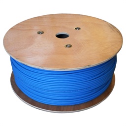 DATACOM F FTP drát CAT6A Eca LSOH 100m, modrý