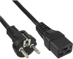 PremiumCord Kabel síťový k počítači 230V 16A 1,5m IEC 320 C19 konektor