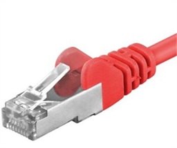 Premiumcord Patch kabel CAT6a S-FTP, RJ45-RJ45, AWG 26 7 1m, červená