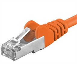 Premiumcord Patch kabel CAT6a S-FTP, RJ45-RJ45, AWG 26 7 3m, oranžová