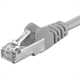 Premiumcord Patch kabel CAT6a S-FTP, RJ45-RJ45, AWG 26 7 7m, šedá