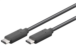 PremiumCord USB-C male - USB-C male, černý, 0,5m