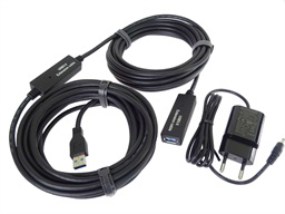 PremiumCord USB 3.0 repeater a prodlužovací kabel A M-A F 10m