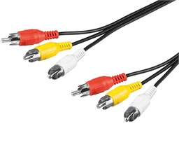 PremiumCord Kabel 3x CINCH-3x CINCH M M 2m