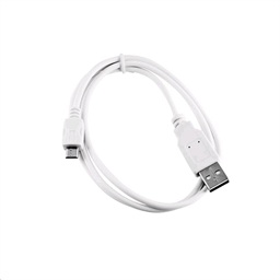 Kabel C-TECH USB 2.0 AM Micro, 1m, bílý