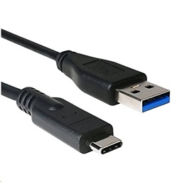 Kabel C-TECH USB 3.0 AM na Type-C kabel (AM CM), 1m, černý