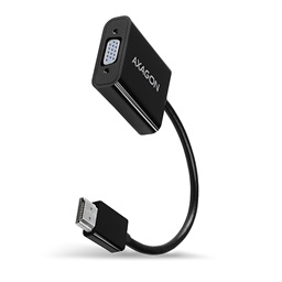 AXAGON RVH-VGAN, HDMI -> VGA redukce adaptér, FullHD, audio výstup, micro USB nap. konektor