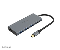 AKASA - externí USB hub - USB typ-C na 9-in-1