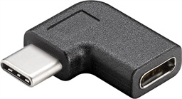 PremiumCord USB 3.1 C male - C female zahnutý konektor 90°