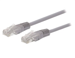 Kabel C-TECH patchcord Cat5e, UTP, šedý, 50m