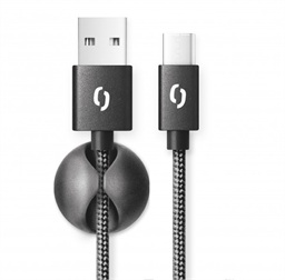 ALIGATOR PREMIUM 2A kabel, USB-C, černý