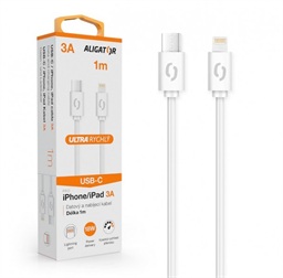 ALIGATOR Datový kabel POWER 3A, USB-C lightning bílý