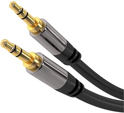 PremiumCord HQ stíněný kabel stereo Jack 3.5mm - Jack 3.5mm M M 1,5m