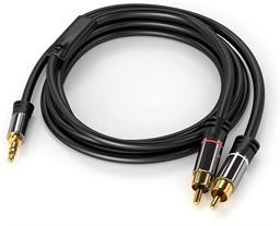 PremiumCord HQ stíněný kabel stereo Jack 3.5mm-2xCINCH M M 1,5m