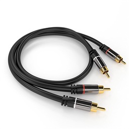 PremiumCord HQ stíněný kabel 2x CINCH-2x CINCH M M 3m