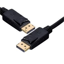 PremiumCord DisplayPort 1.4 přípojný kabel M M, zlacené konektory, 1m