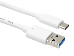 PremiumCord kabel USB-C - USB 3.0 A (USB 3.2 generation 2, 3A, 10Gbit s) 3m bílá