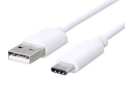 Kabel C-TECH USB 2.0 AM na Type-C kabel (AM CM), 2m, bílý